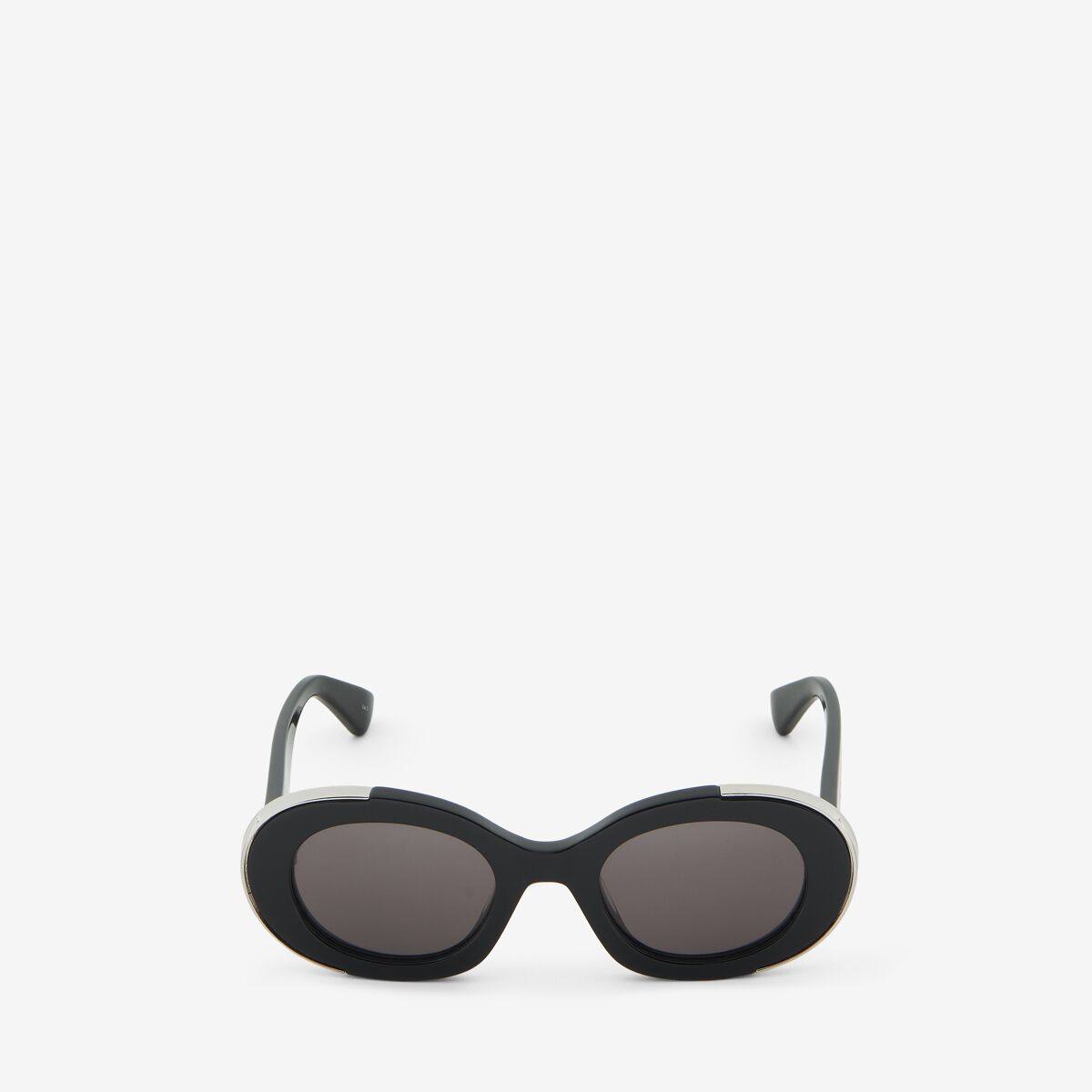 ALEXANDER MCQUEEN - The Grip Oval Sunglasses - Item 792505J07491056